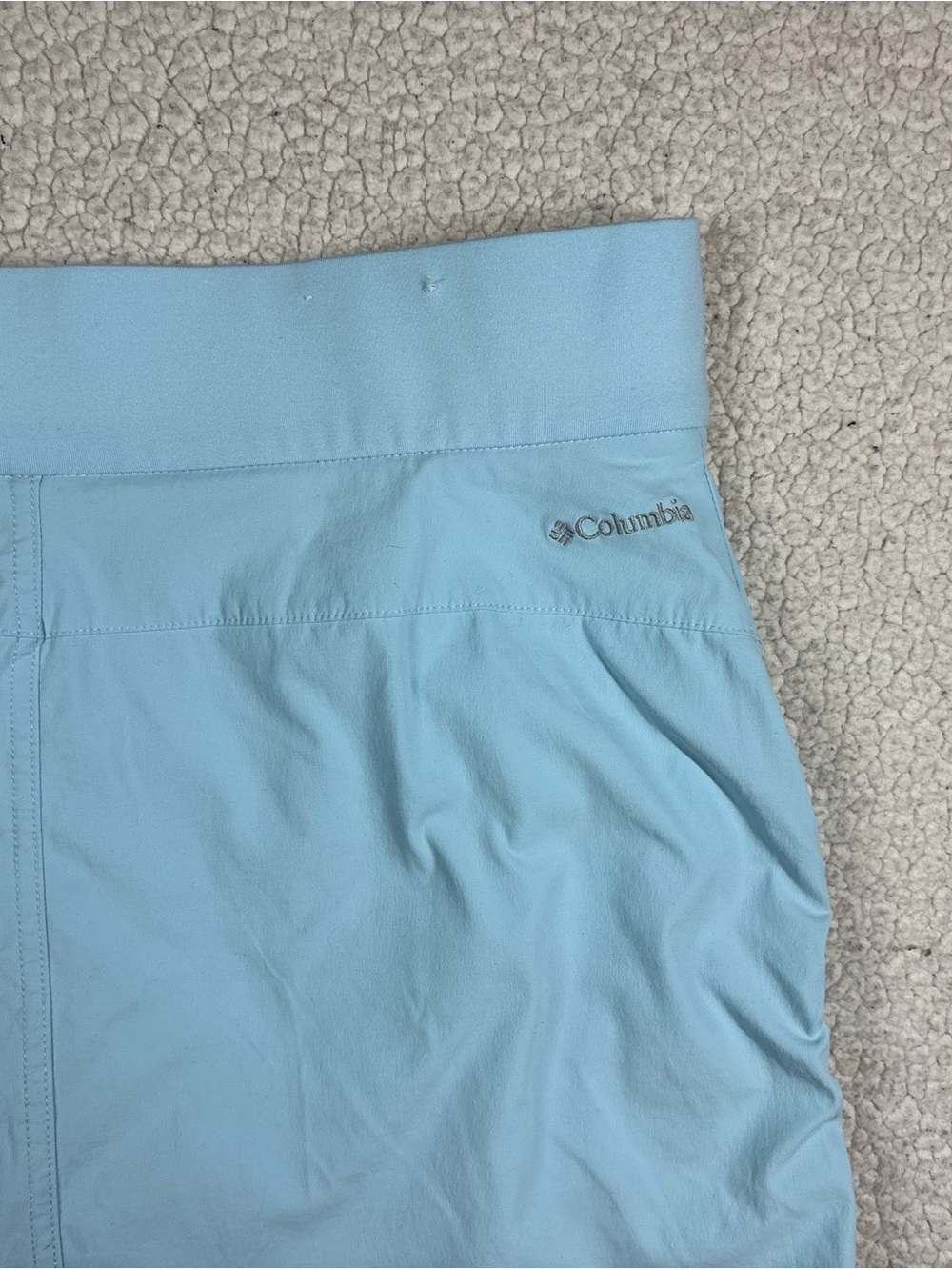 Columbia Women’s All Seasons Ruched Skort Size Medium Light Blue Omni-Shade - Picture 14 of 16
